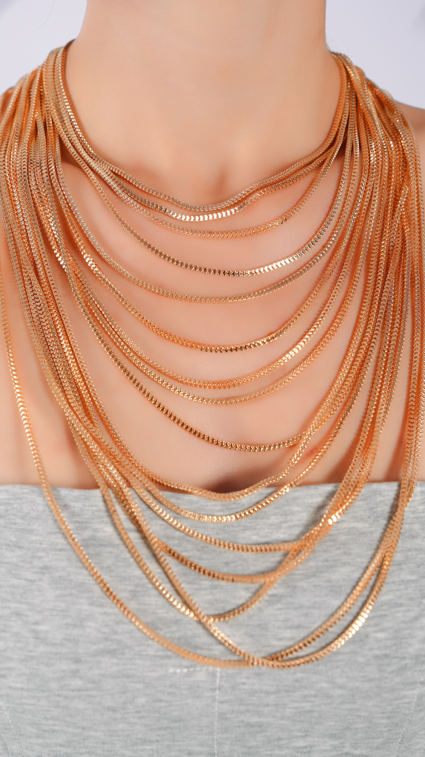 Long Eternal Loop Necklace