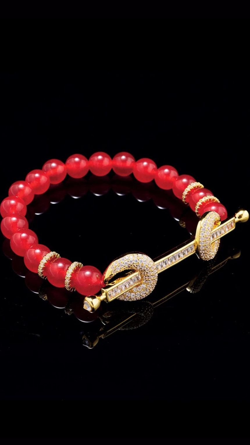 Scarlet Red Chakra Cuff