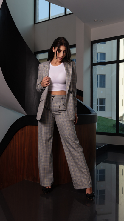 Elegant Plaid Suit