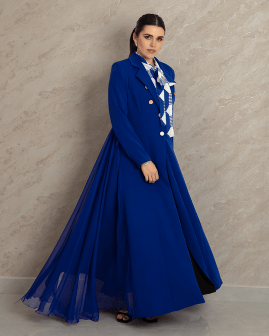 Chiffon - Side Long Blazer - WaedLine