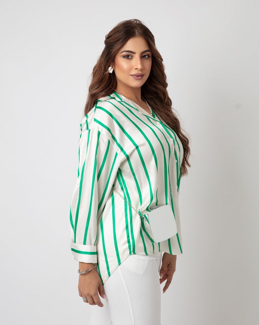 Classy Wide - Band Stripe Shirt - WaedLine