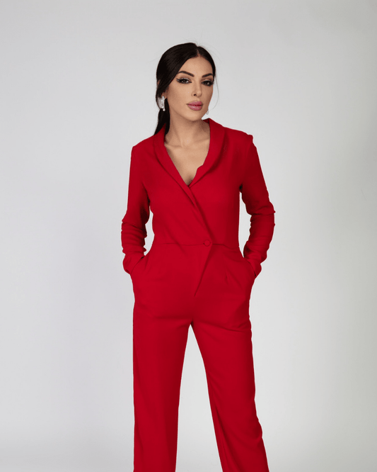 Elegant Tuxedo Jumpsuit - WaedLine