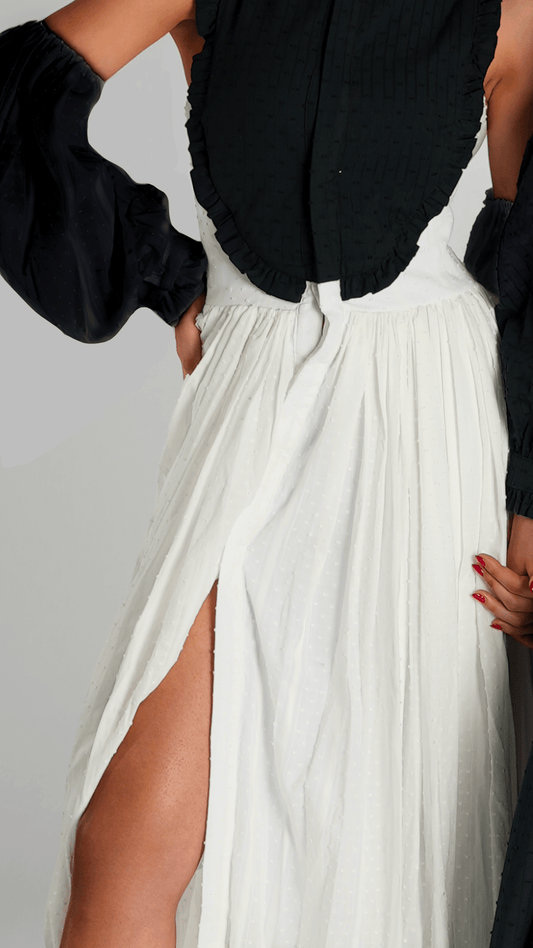 Majestic Ruffle Vest Dress - WaedLine