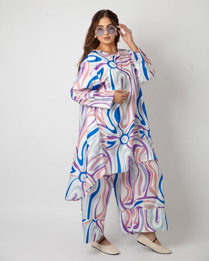 Waed Elegant Set (Blouse and Pant Set) - WaedLine