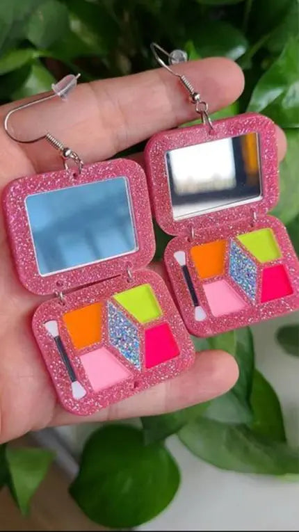 Eye Shadow Palette Design Earrings